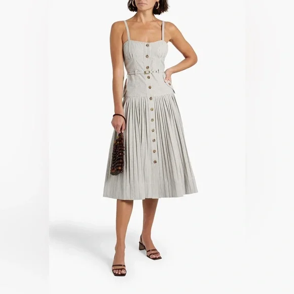 NWT Ulla Johnson Cleo Dress in Granite Size 4 - Picture 1 of 8